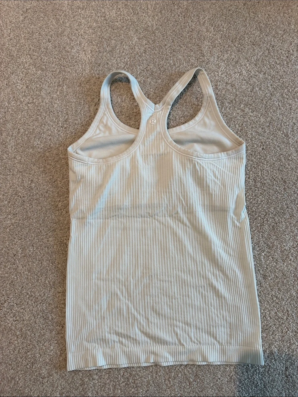 lululemon athletica Ribbed Racerback Tank - Cream/Off-White